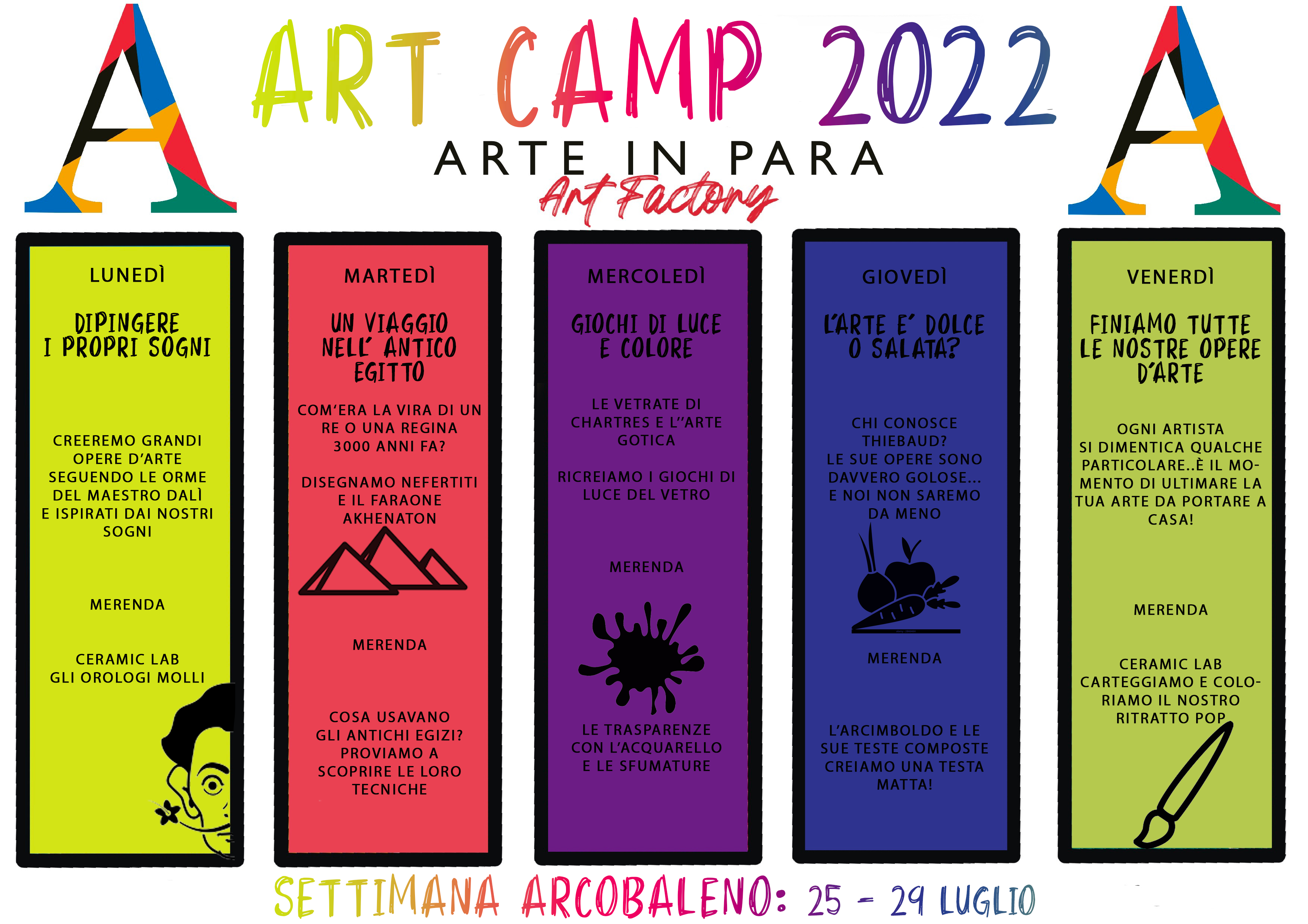 settimana arcobaleno art camp