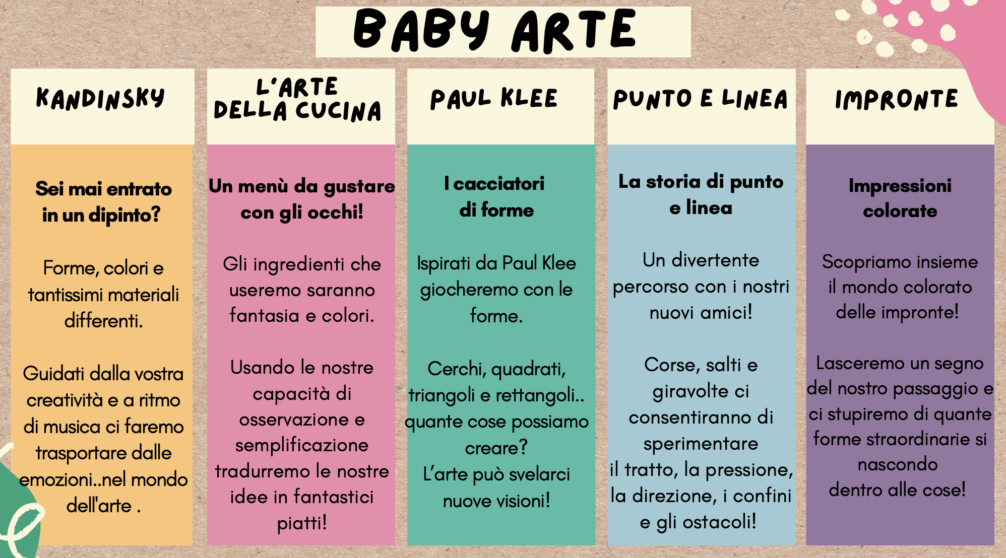 Programma Baby Arte Programma Baby Arte